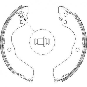 Тормозные колодки REMSA 464700 Mitsubishi Lancer, Colt PC351601, MN102632, MB858686