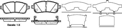 Гальмівні колодки REMSA 128102 Ford Fiesta; Mazda 2; Daihatsu Sirion; Suzuki Swift DFY13328ZA, ME8V5J2K021AA, DNY03328Z