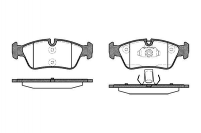 Гальмівні колодки REMSA 038440 BMW 3 Series 34212157575, 34116761244, 34116761242