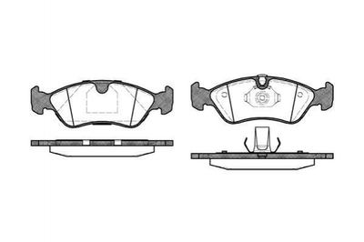 Гальмівні колодки REMSA 028650 Opel Vectra, Omega, Astra, Kadett 1605089, 1605746, 1605911