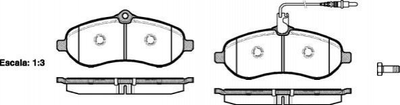 Гальмівні колодки REMSA 129201 Peugeot Expert; Citroen Jumpy; Fiat Scudo 9467548887, 7177050, 7177048