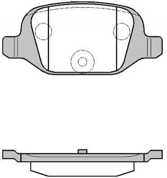 Колодки гальмові REMSA 072700 Fiat Panda, Doblo, Punto, 500; Citroen Nemo 71752988, 77362270, 77363445