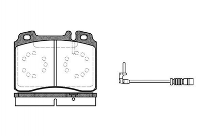 Гальмівні колодки REMSA 037912 Mercedes E-Class, C-Class 0004200420, 0004201220, 0014209420