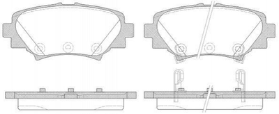 Гальмівні колодки REMSA 1570.02 Mazda 3 B4Y02648ZB, B4Y02648ZA