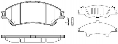 Гальмівні колодки REMSA 1589.02 Suzuki Vitara, SX4 5581061M50, 5581061M00000, 5581061M00