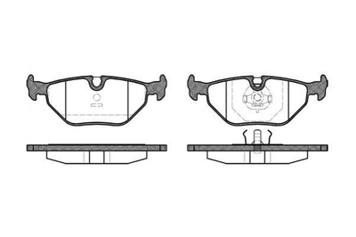 Тормозные колодки REMSA 026500 BMW 5 Series, 3 Series, 7 Series 34216761253, 34211225860, 34211160199