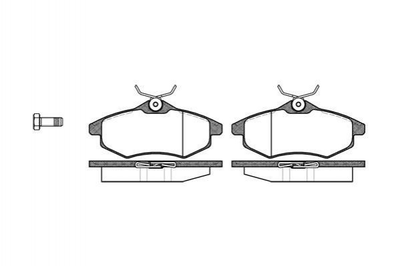 Тормозные колодки REMSA 088100 Citroen C2, C3 E172285, 425345, 425258