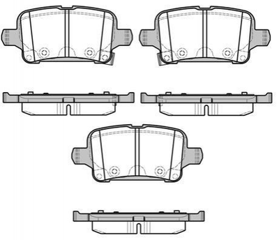 Тормозные колодки REMSA 162802 Opel Astra 13454674, 39021615, 39037199