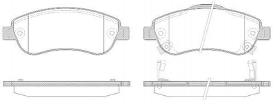 Тормозные колодки REMSA 128902 Honda CR-V 45022T1EG00, 45022SWWG02, 45022SWWG01