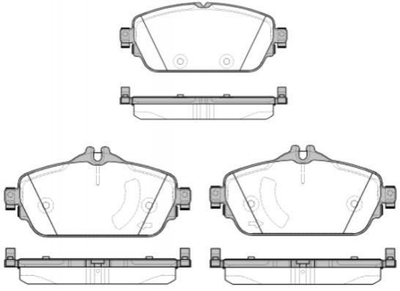 Тормозные колодки REMSA 159208 Mercedes C-Class A0084203620, A0084203720, 0084203720