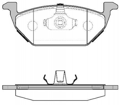 Гальмівні колодки REMSA 063300 Skoda Fabia, Octavia, Roomster; Audi A3, A1; Volkswagen Polo, Golf; Seat Cordoba, Леон, Toledo, Ibiza 1J0698151C, 1J0615115, 1J0698151