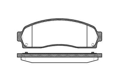 Колодки гальмівні REMSA 080500 Ford USA Explorer 6L5Z2001B, 6L5Z2001A, 4L5Z2001AB