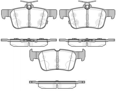 Колодки гальмові REMSA 155112 Ford Mondeo, Galaxy, Kuga, S-Max; Ford USA Edge DG9C2M007JA, DG9C2M007BB, 5341209