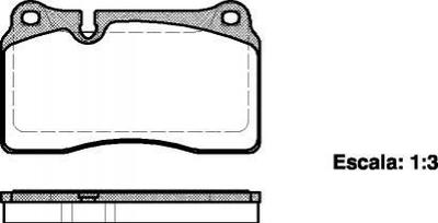 Тормозные колодки REMSA 120000 Volkswagen Touareg; Land Rover Range Rover; Audi TT; Seat Leon SFP500070, 8J0698151K, 7P6698151C