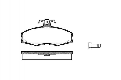 Тормозные колодки REMSA 015400 Ford Sierra; Nissan X-Trail, Murano 87BX2K021AA, 6174784, 6166950