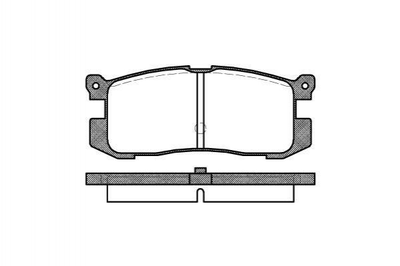 Тормозные колодки REMSA 027200 Mazda 626 3395842, E92Z2200A, F02Z2200A