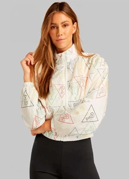 Ветровка женская Guess белая, размер L (GS00005-01)