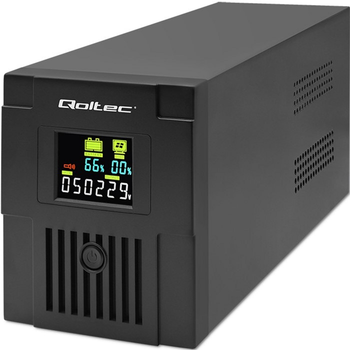 ИБП Qoltec Monolith 1500VA 900W LCD USB (5901878537702)