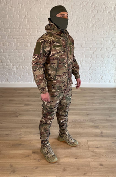 Військово-тактичний костюм SoftShell осінній для НГУ, ЗСУ мультикам XXL