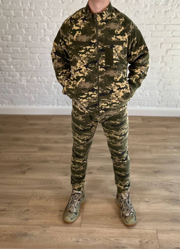Военно-тактический костюм для ВСУ, НГУ осенний на флисе Пиксель M