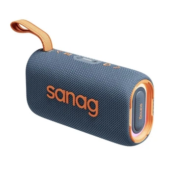 Безпровідна Bluetooth колонка Sanag M30S PRO Портативний музичний динамік з RGB підсвічуванням Синій