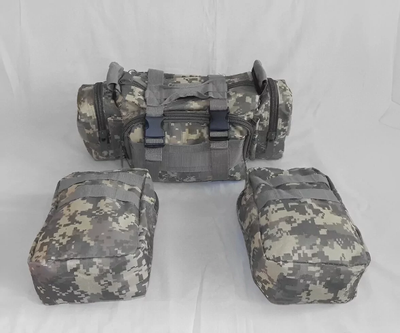 Армейский военный тактический рюкзак для ВСУ на 60 л Пиксель Оксфорд 600D со стропами MOLLE и съемными 3 подсумками водонепроницаемый