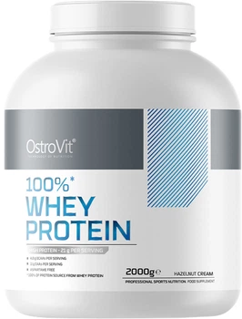 Сироватковий протеїн OstroVit Whey Protein 100% порошок 2000 г Горіховий крем (5903933910703)
