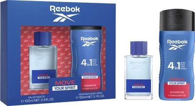 Набор для мужчин Reebok Move your spirit Туалетная вода 50 мл + Гель для душа 250 мл (8436581946208)