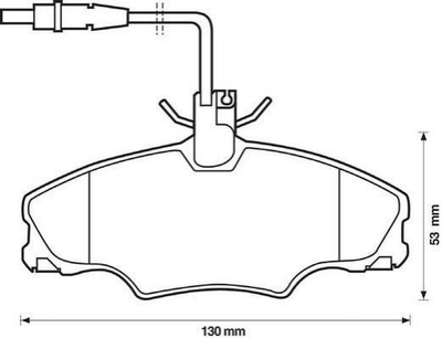 Тормозные колодки Jurid 571897J Peugeot 406 425131, 425268