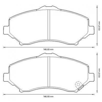 Тормозные колодки Jurid 573298J Jeep WRANGLER III (JK), Cherokee KK, WRANGLER II (TJ), Compass (MK49); Fiat Freemont; Dodge Nitro, Journey; Chrysler Voyager 68003701AB, 68003701AA, 68029263AA