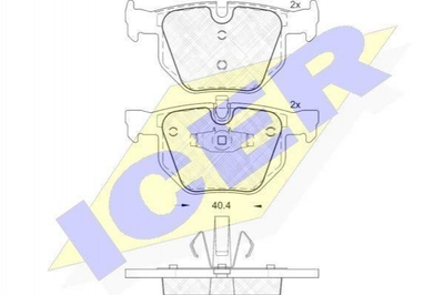 Тормозные колодки ICER 181739 BMW 3 Series, X1 34216776937, 34116767105, 34216769105