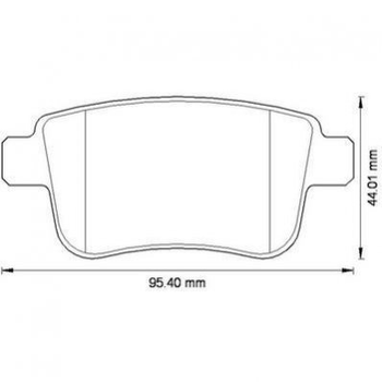 Тормозные колодки Jurid 573272J Renault Kangoo 440606267R, 7701209869, 4154210410