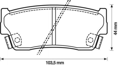 Тормозные колодки Jurid 572166J Suzuki Grand Vitara, Vitara 5520060810, 5520060811, 5520060820