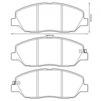 Тормозные колодки Jurid 572607J Hyundai Santa Fe, Genesis; SsangYong Actyon, Korando 581012SA70, 48130341A0, 581010WA00