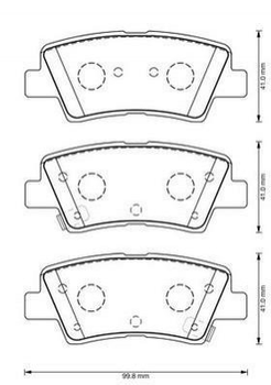 Тормозные колодки Jurid 573369J KIA Ceed, Pro Ceed, Optima; Hyundai I30, Tucson, I40, I20, Veloster 583021RA30, 583021WA35, 583022VA50