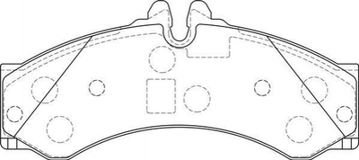 Тормозные колодки Jurid 2915309560 Mercedes Sprinter; Volkswagen LT; Opel Vivaro 0044201520, 0044202420, 0044202620