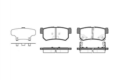 Тормозные колодки ROADHOUSE 274662 SsangYong Korando, Actyon, Rexton, Kyron 4841308050, 4841308051, 48413090A0