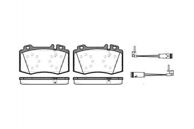 Тормозные колодки ROADHOUSE 276902 Mercedes CLS-Class, C-Class, E-Class, S-Class, M-Class 0034205820, 0044200420, 0044200520