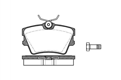 Тормозные колодки ROADHOUSE 259100 Volkswagen Transporter 701698451C, 7D0698451, 7D0698451A