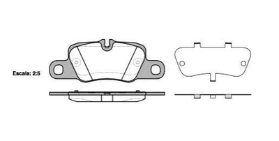 Тормозные колодки ROADHOUSE 2140100 Porsche 911, Panamera 97035294703, 97035294902, 97035294904