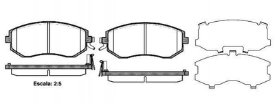 Колодки гальмові ROADHOUSE 295104 Subaru Outback, Impreza, Forester, Legacy, XV 26296SC000, 26296SC011, SU00304324