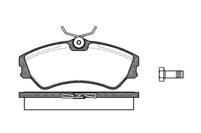 Тормозные колодки ROADHOUSE 238300 Volkswagen Transporter 701698151, 701698151C, 701615151