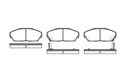 Тормозные колодки ROADHOUSE 2237.02 Honda Accord, Civic, Legend, Prelude 45022SA4A11, 45022SA4A12, 45022SD4000