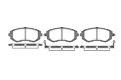 Гальмівні колодки ROADHOUSE 295102 Subaru Impreza, Legacy, Forester, Outback; Toyota Yaris 26296FE020, 26296FE080, 26296FE081