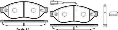 Гальмівні колодки ROADHOUSE 2123701 Citroen Jumper; Fiat Ducato; Peugeot Boxer; Toyota Auris 425355, 425356, 425357