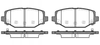 Тормозные колодки ROADHOUSE 2148304 Fiat Freemont; Dodge Journey; Chrysler Voyager K68144209AA, K68159526AA, K68159526AC