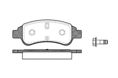 Тормозные колодки ROADHOUSE 284030 Peugeot Partner, 207; Citroen C4, Berlingo, C2, Xsara, C3 425240, 425342, 425475