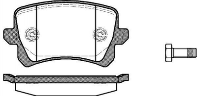 Тормозные колодки ROADHOUSE 2134200 Volkswagen Passat, CC, Sharan, Tiguan; Audi A6, Q3 1K0698451L, 3C0698451E, 3C0698451F