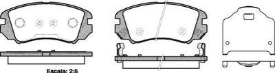 Тормозные колодки ROADHOUSE 2953.22 Hyundai Tucson, Sonata, Coupe; KIA Optima, Magentis 581012GB00, 581013KA40