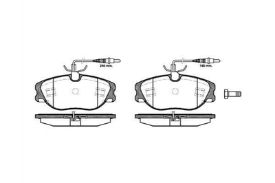 Тормозные колодки ROADHOUSE 2305.44 Fiat Scudo; Peugeot Expert, 806; Citroen Jumpy; Mercedes E-Class, C-Class 425109, 425110, 425453